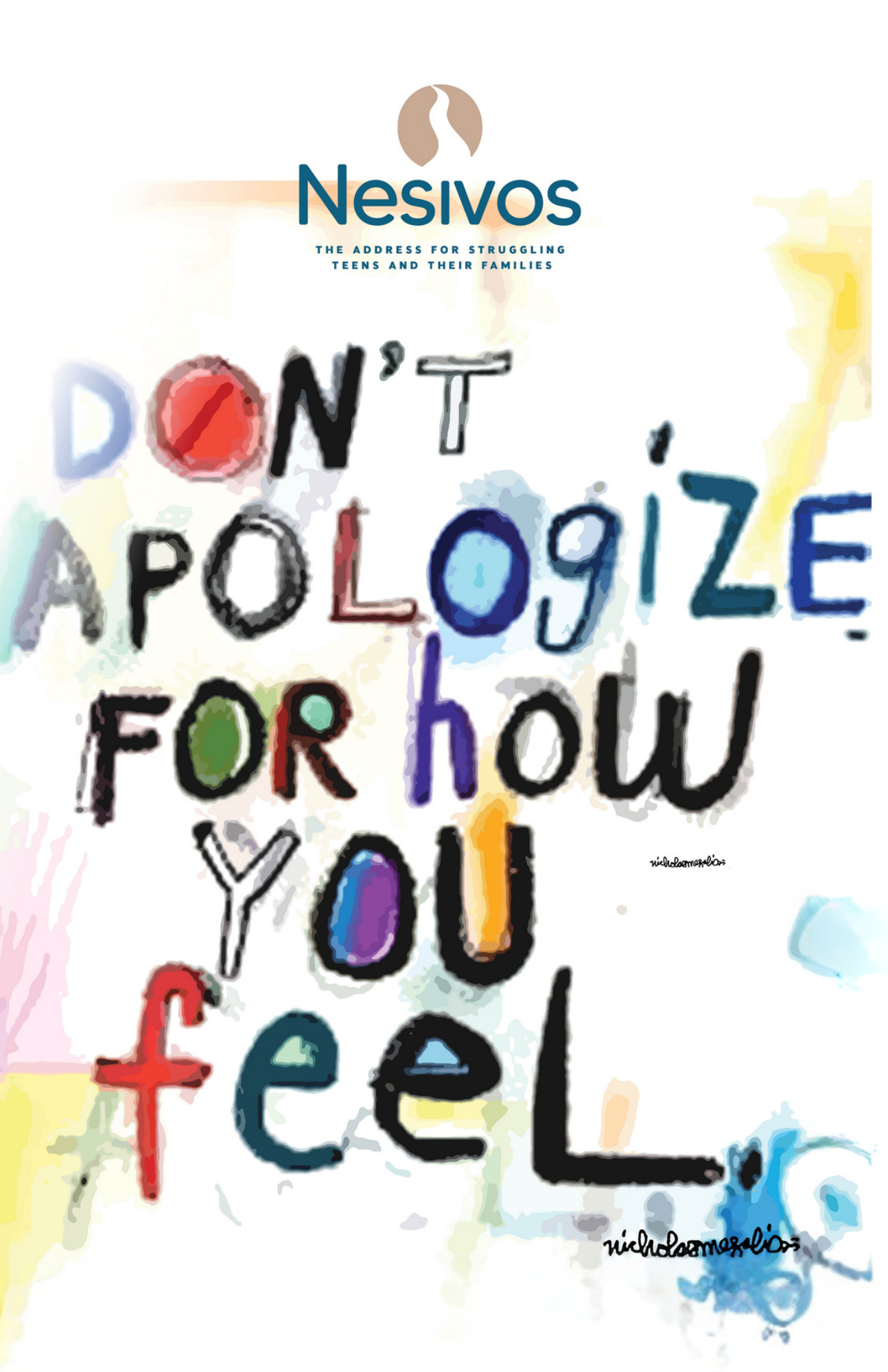 Don’t Apologize for How You Feel — original Nesivos artwork
